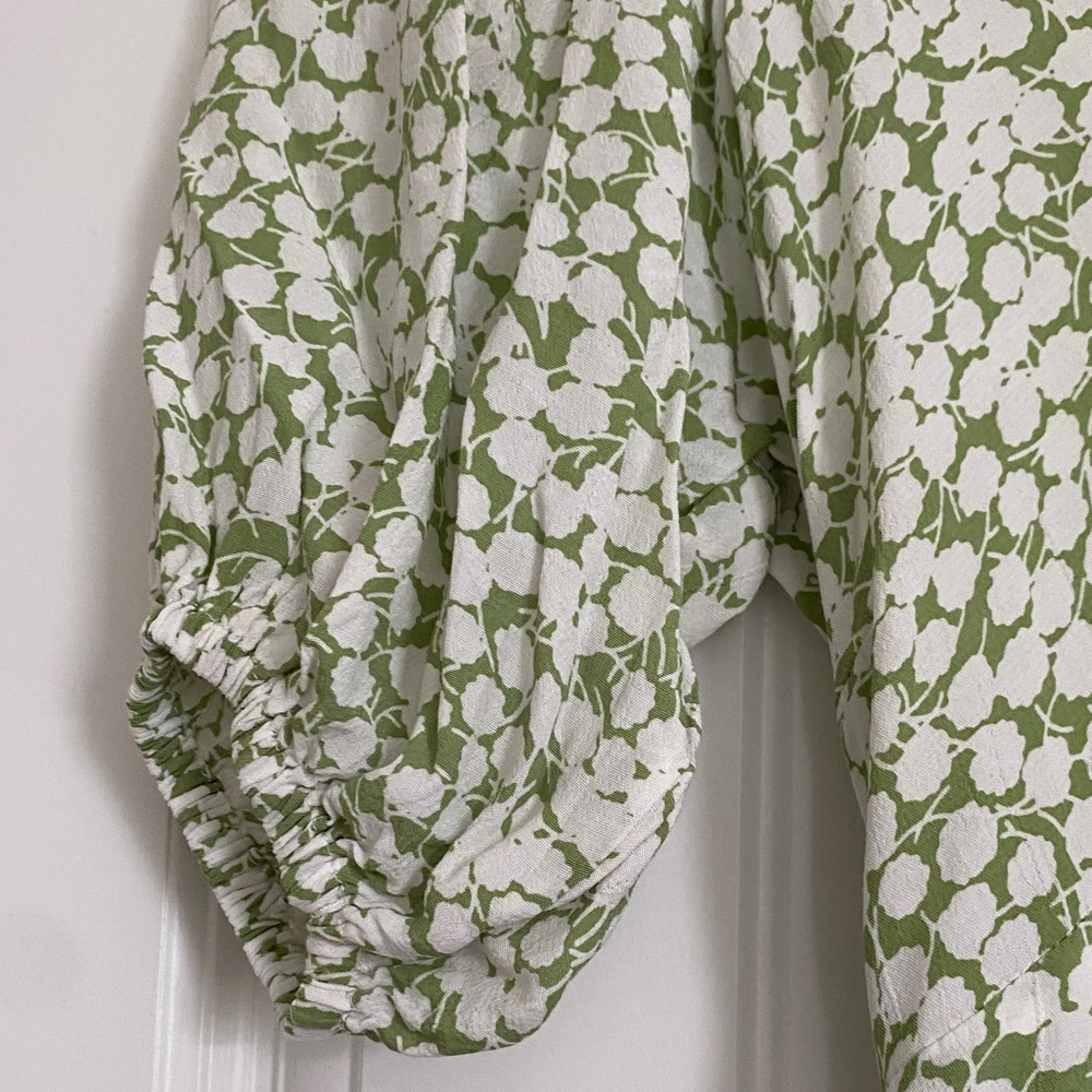 Faithfull the Brand XS/2 Green Floral Dress - Picture 7 of 7